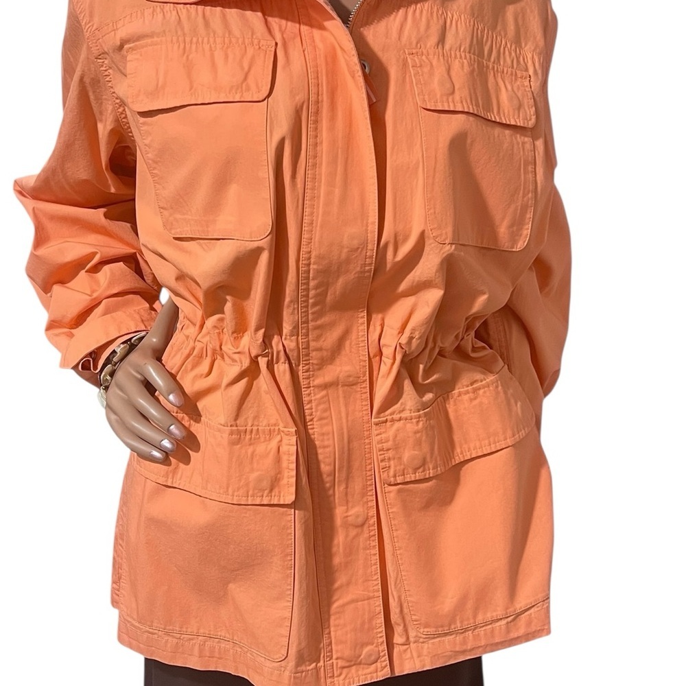 Lauren Ralph Lauren Women's Utility Jacket in Vibrant Orange☑️ - Picture 14 of 15